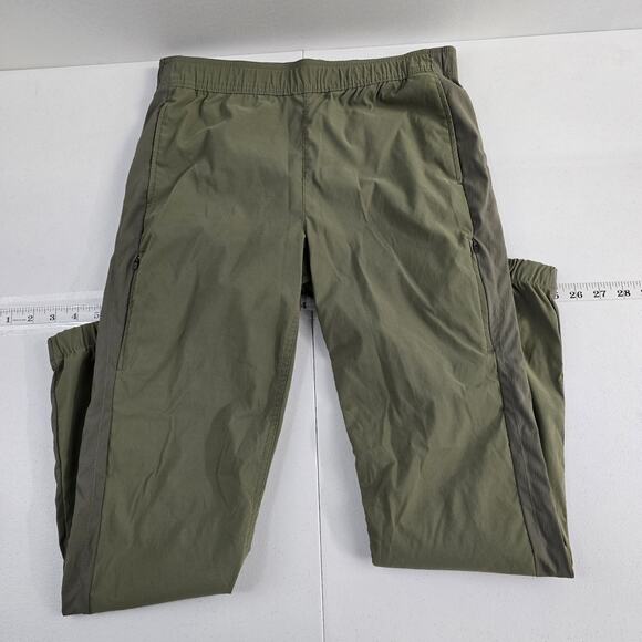 Eddie Bauer Women’s Amphib Short Rise Pants Green Nylon Stretch 2 first acsent - Picture 1 of 11